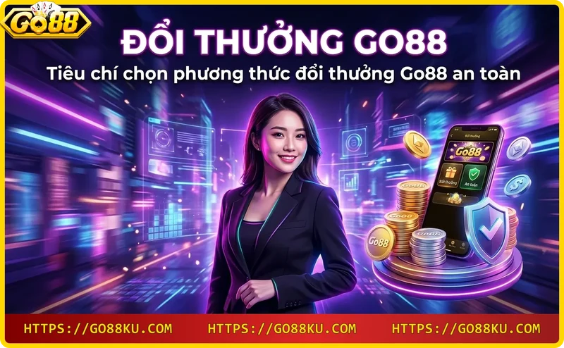 Biểu tượng bảo mật và an toàn khi đổi thưởng Go88