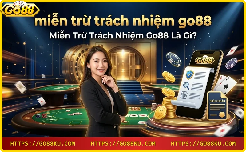Búa pháp lý và tài liệu miễn trừ trách nhiệm Go88 trong không gian casino sang trọng